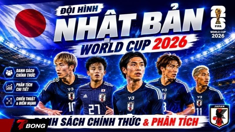 Đội hình 26 cầu thủ Nhật Bản tại World Cup 2026